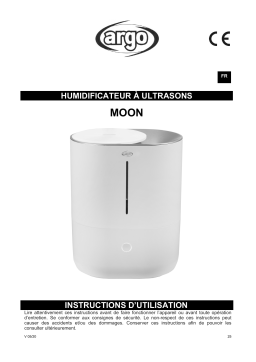 Argo MOON HUMIDIFIER Manuel utilisateur