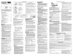 BRK CO250RVA RV Approved Battery Powered CO Alarm Manuel utilisateur