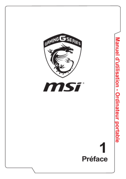 MSI MS-1782 GT72S 6QE Dominator Pro G Manuel du propriétaire