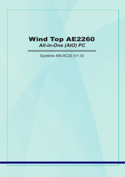 MSI MS-AC32 Wind Top AE2260 Manuel du propriétaire