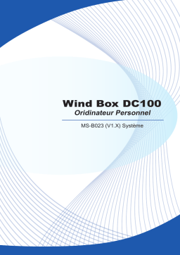 MSI MS-B023 Wind Box DC100 Manuel du propriétaire