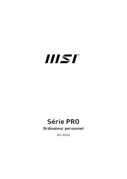 MSI MS-B0A2 PRO DP20Z 5M Manuel du propriétaire