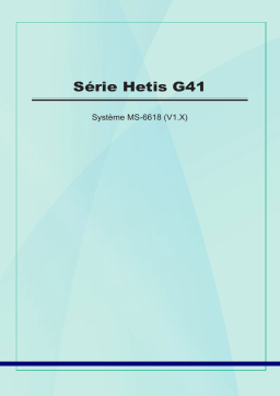 MSI MS-6618 Hetis G41 Manuel du propriétaire