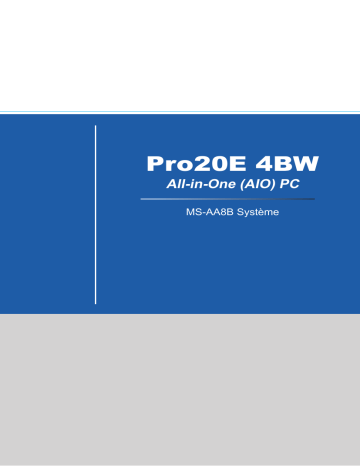 MSI MS-AA8B Pro 20E 4BW Manuel du propriétaire | Fixfr