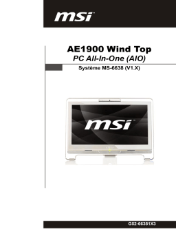 MSI MS6638 Wind Top AE1900 Manuel du propriétaire