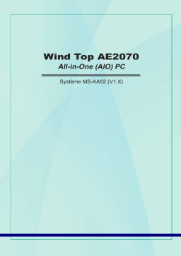 MSI MS-AA52 Wind Top AE2070 Manuel du propriétaire