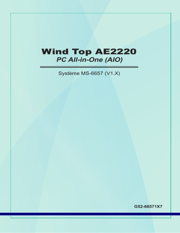 MSI MS-6657 Wind Top AE2220 Hi-Fi Manuel du propriétaire | Fixfr