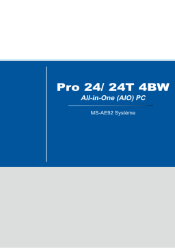 MSI MS-AE92 Pro 24 4BW Manuel du propriétaire