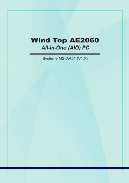 MSI MS-AA51 Wind Top AE2060 Manuel du propriétaire