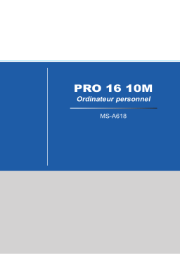 MSI MS-A618 PRO 16T 10M Manuel du propriétaire