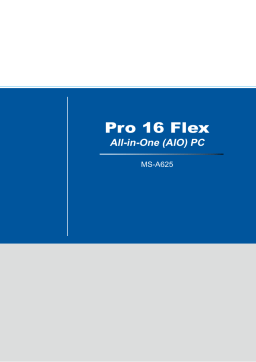 MSI MS-A625 PRO 16 Flex 8GL Manuel du propriétaire