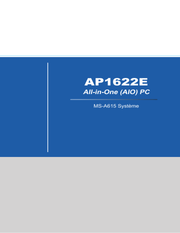 MSI MS-A615 AP1622E Manuel du propriétaire | Fixfr