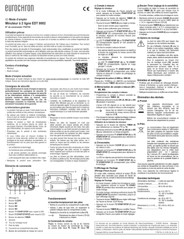 Eurochron EC-3509468 Digital Manuel du propriétaire | Fixfr