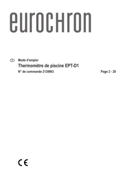 Eurochron EC-4279926 Pool thermometer Manuel du propriétaire