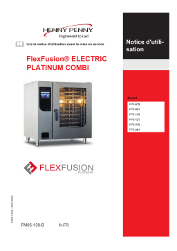 Henny Penny Electric FlexFusion Platinum Mode d'emploi