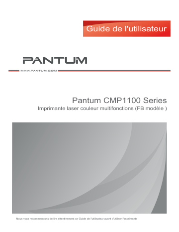 CM1100DN | Pantum CM1100DW Mode d'emploi | Fixfr