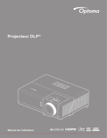 Optoma UHZ50 Smart 4K UHD laser home entertainment projector Manuel du propriétaire | Fixfr