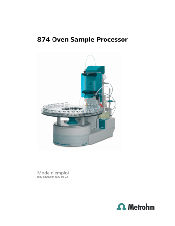 874 Oven Sample Processor special vials | Metrohm 874 Oven Sample Processor Manuel du propriétaire | Fixfr