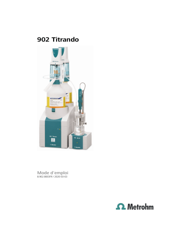 Metrohm 902 Titrando Manuel du propriétaire | Fixfr