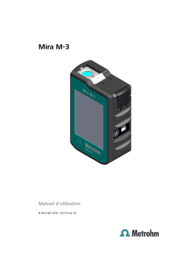 Metrohm Mira M-3 Advanced Package Manuel du propriétaire