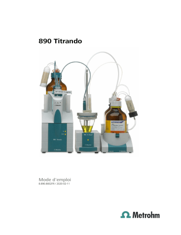 Metrohm 890 Titrando Manuel du propriétaire | Fixfr