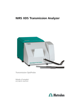 NIRS XDS Transmission OptiProbe: avec IA & PDF