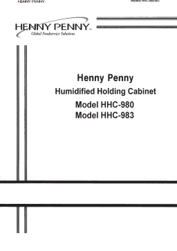 Henny Penny 98X Manuel utilisateur