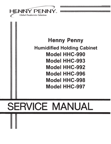 Henny Penny HHC-99X Manuel utilisateur | Fixfr