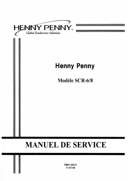 Henny Penny SCR Manuel utilisateur