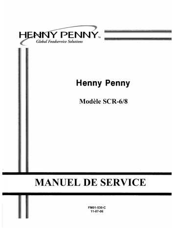 Henny Penny SCR Manuel utilisateur | Fixfr