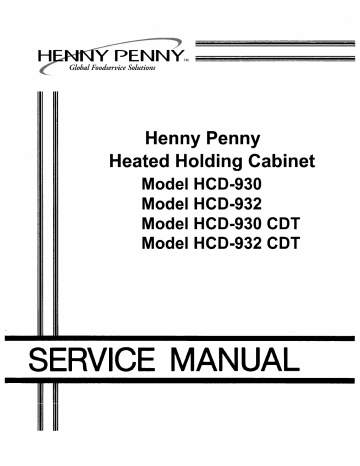 Henny Penny HCD-93X Manuel utilisateur | Fixfr