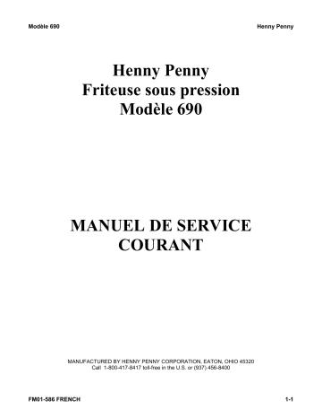 Henny Penny 690 Manuel utilisateur | Fixfr