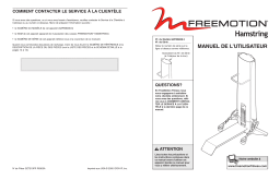 FreeMotion GZFM6008 FM HAMSTRING BENCH Manuel utilisateur