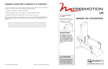 FreeMotion GZFM6012 FM FUNCTIONAL LIFT BENCH Manuel utilisateur | Fixfr