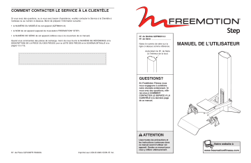 FreeMotion GZFM6014 FM FUNCTIONAL STEP BENCH Manuel utilisateur | Fixfr