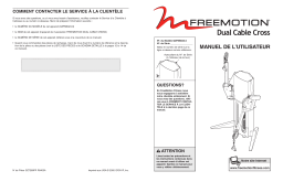 FreeMotion GZFM6024 FM DUAL CABLE CROSS BENCH Manuel utilisateur