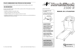 NordicTrack NETL1552 3500R TREADMILL Manuel utilisateur