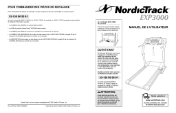 NordicTrack NETL1590 EXP 3000 TREADMILL Manuel utilisateur