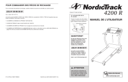 NordicTrack NETL9213 4200R TREADMILL Manuel utilisateur