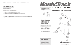 NordicTrack NTEVSY1595 CABLE CROSS SYSTEM Manuel utilisateur