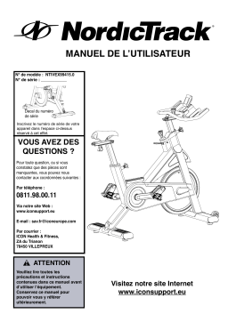 NordicTrack NTIVEX99415 BIKE Manuel utilisateur