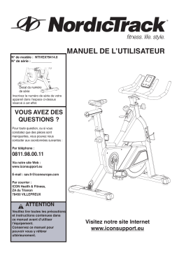 NordicTrack NTIVEX79414 GX8.0 BIKE Manuel utilisateur