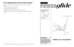 Weider WECR4406 POWERGLIDE BIKE Manuel utilisateur