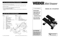 Weider WEEMSM1793 MINI STEPPER Manuel utilisateur