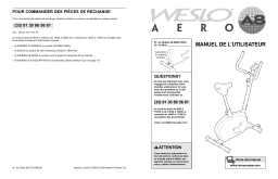 Weslo WLEMEX1483 PURSUIT AERO A8 BIKE Manuel utilisateur