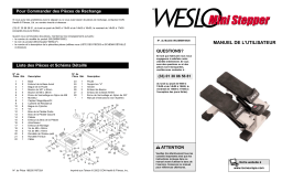 Weslo WLEMSM1592 MINI STEPPER Manuel utilisateur