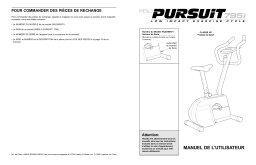 Weslo WLEX6957 795I BIKE Manuel utilisateur