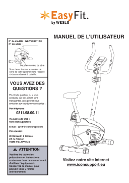 Weslo WLIVEX85112 EASY FIT 220 BIKE Manuel utilisateur