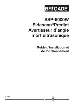 Brigade SSP-6000W-XX (6153, 6154) Ultrasonic Obstacle Detection Manuel utilisateur