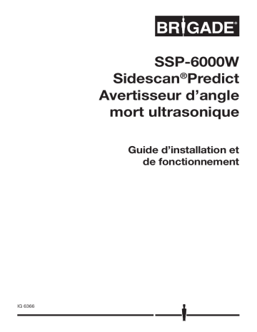 Brigade SSP-6000W-XX (6153, 6154) Ultrasonic Obstacle Detection Manuel utilisateur | Fixfr